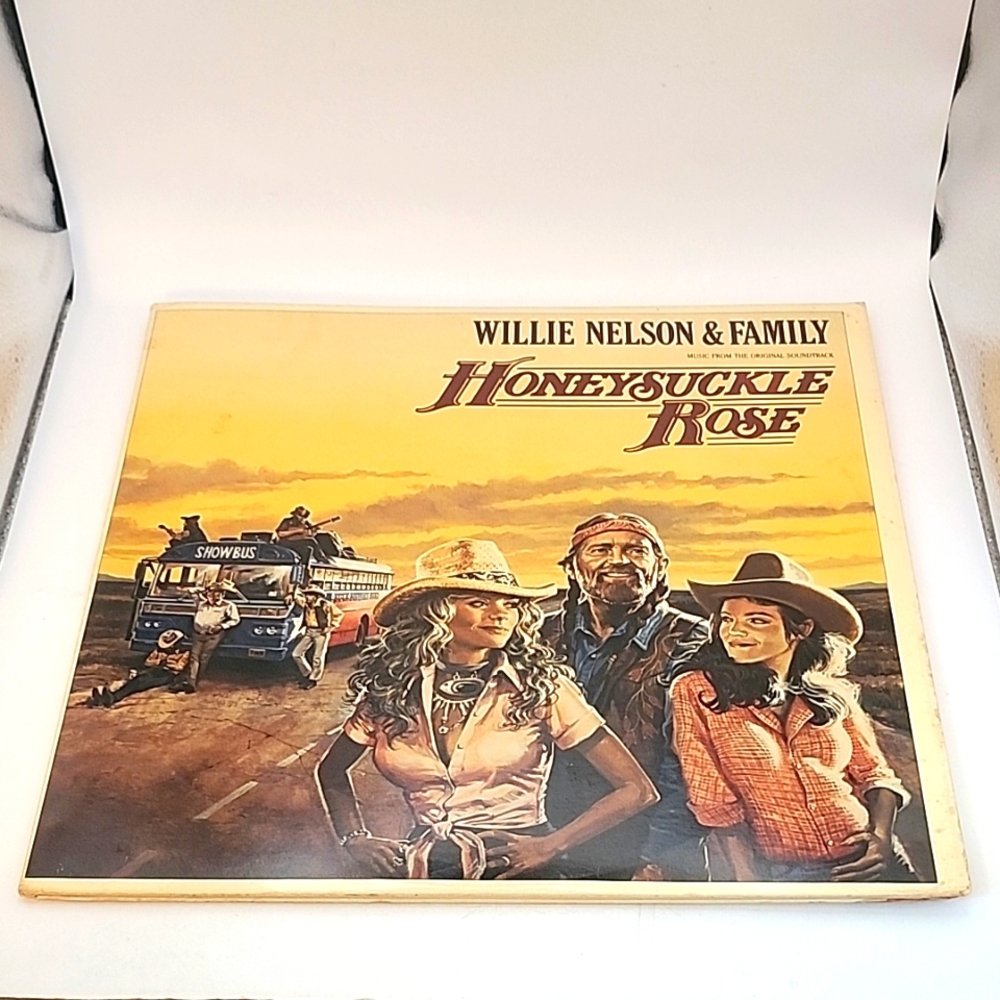 Vintage 1980 Willie Nelson & Family Honeysuckle Rose Soundtrack LP Vinyl Record